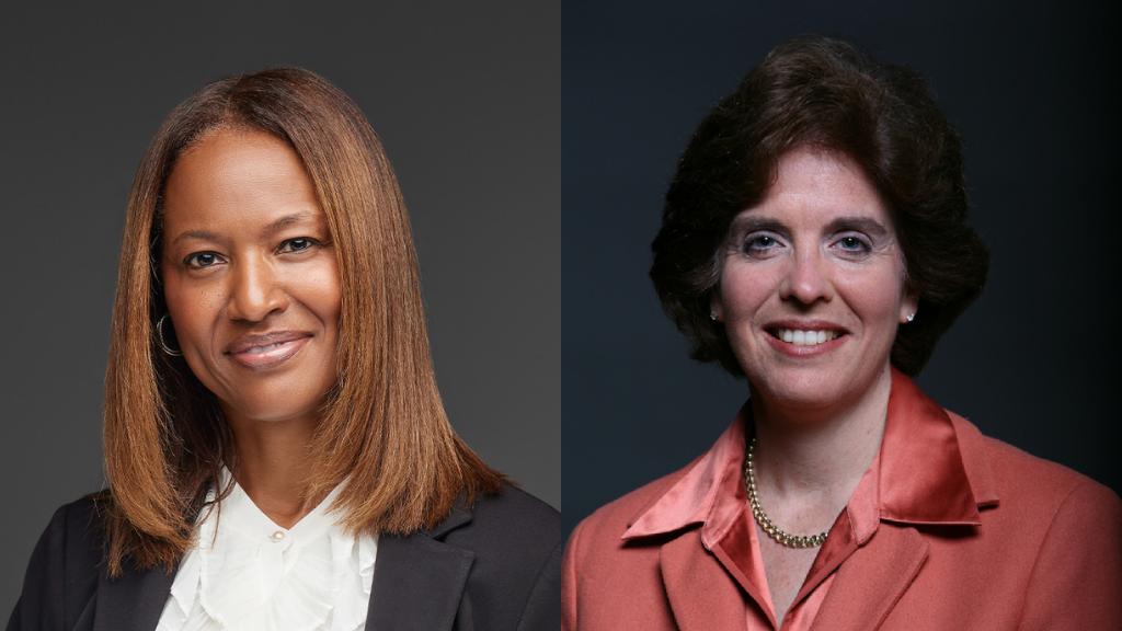 Left to right: Tonya Muse (Heidrick & Struggles) and Lorraine Lavet (Korn Ferry)