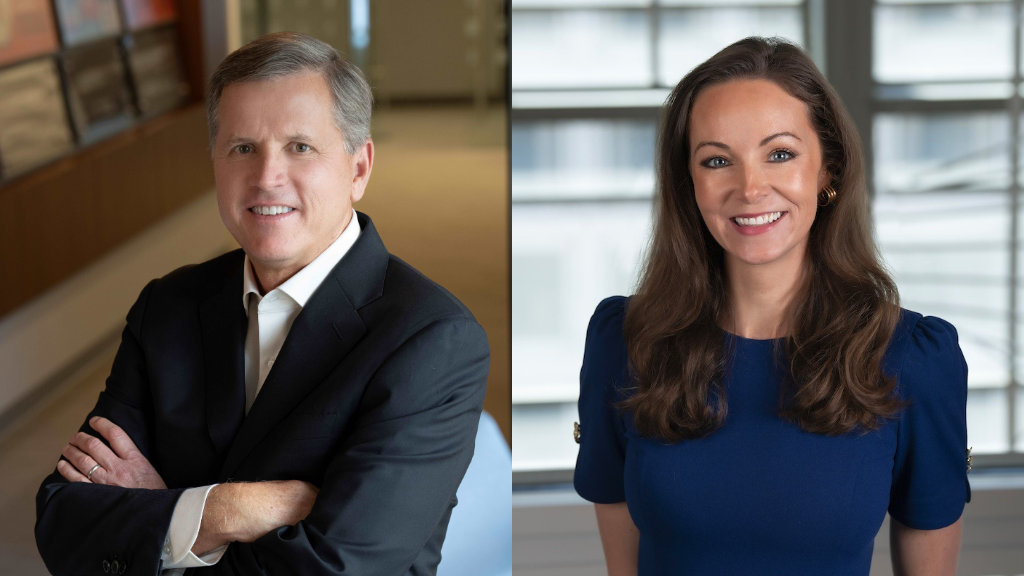Scott Melville (left) and Mary Leonard (right)